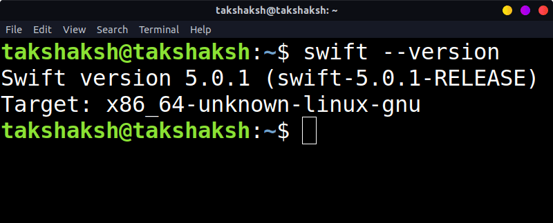 check the swift status on linux
