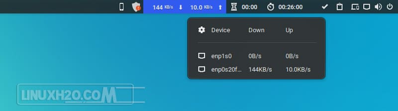 Netspeed extension for Gnome