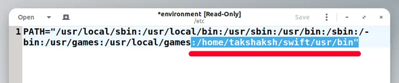 Set-up-Swift-environment-variable-on-Linux