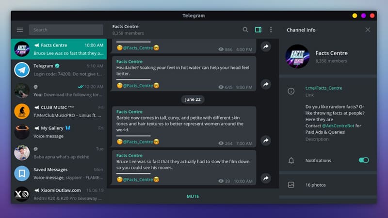 Up and running Telegram messenger client in Linux