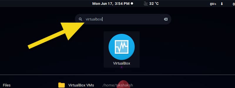 installed vitualbox