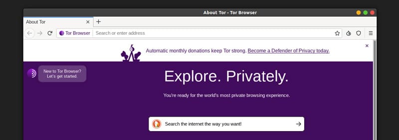 browsing the internet with tor