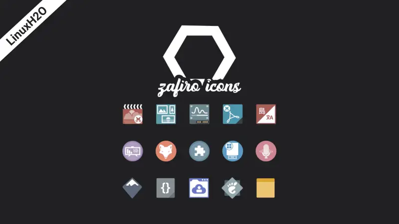 Zafiro icon pack theme for Linux