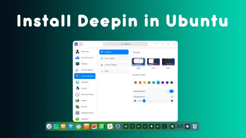 Installing deepin desktop environment in ubuntu