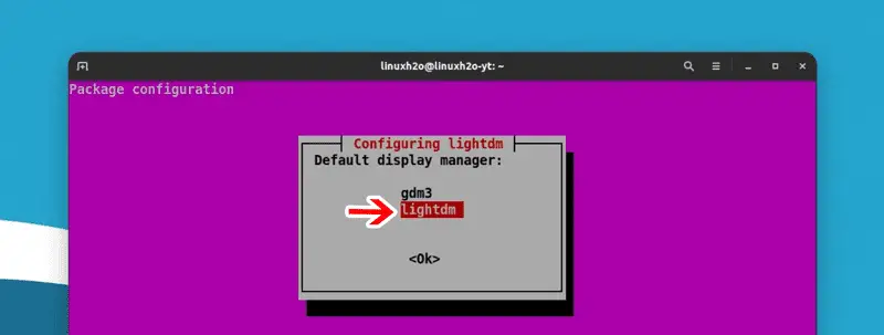 Choosing lightdm window manager for Deepin