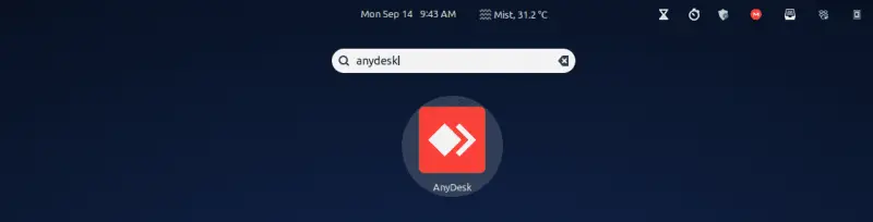 Starting Anydesk on Linux