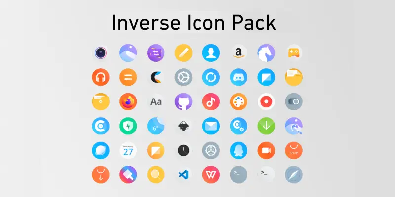 Inverse icon theme