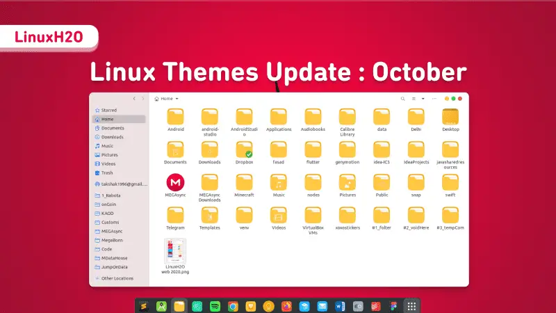 Linux October themes update