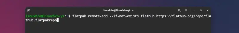 Adding flatpak repository on Ubuntu