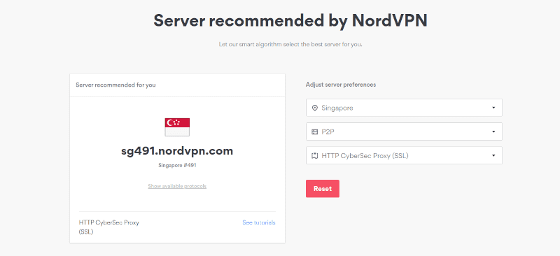 Finding specific server For NordVPN