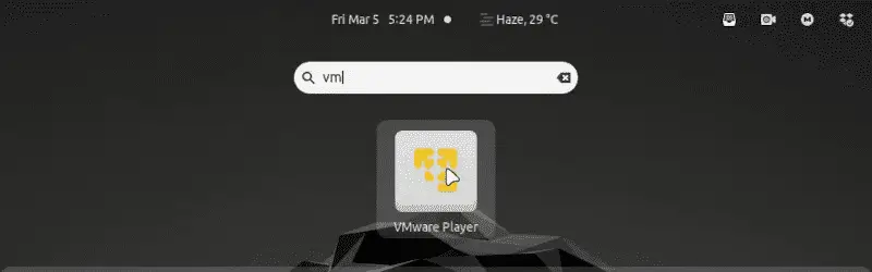 vmware player linux