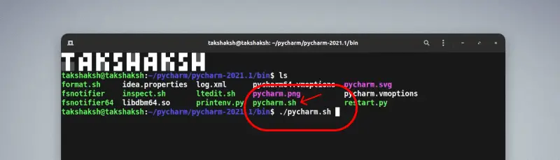 Running Pycharm setup