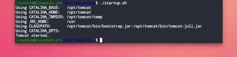 running tomcat in ubuntu