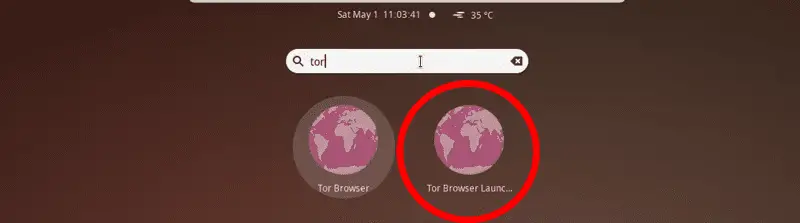 searching for tor browser launcher