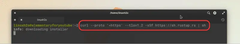 installing rust on Linux system